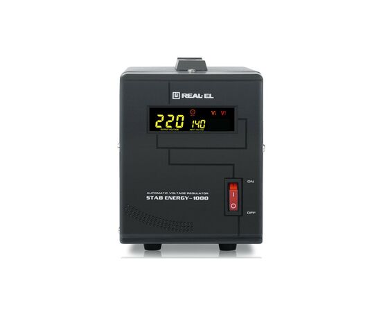 Стабилизатор REAL-EL STAB ENERGY-1000 (EL122400012), изображение 2 Стабилизатор REAL-EL STAB ENERGY-1000 (EL122400012), изображение 2