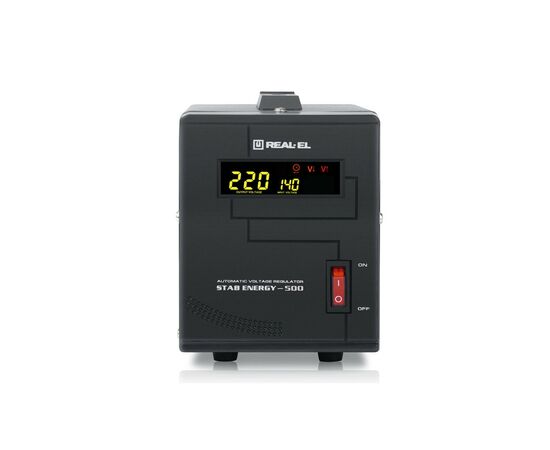 Стабилизатор REAL-EL STAB ENERGY-500 (EL122400011), изображение 2 Стабилизатор REAL-EL STAB ENERGY-500 (EL122400011), изображение 2