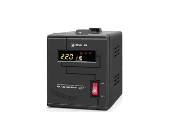 Стабилизатор REAL-EL STAB ENERGY-500 (EL122400011), изображение 4 Стабилизатор REAL-EL STAB ENERGY-500 (EL122400011), изображение 4