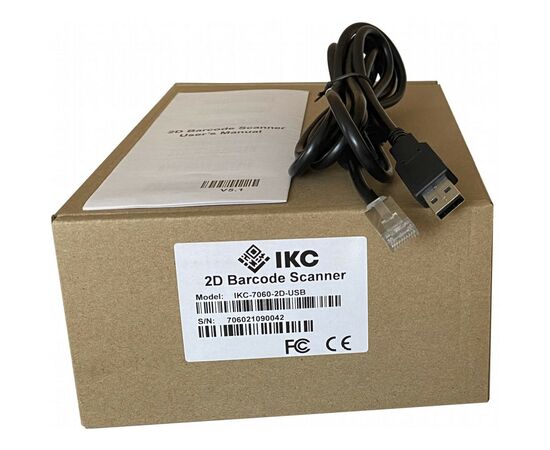 Сканер штрих-кода ІКС ІКС-7060/2D USB, BLACK (IKC-7060-2D-USB), изображение 5 Сканер штрих-кода ІКС ІКС-7060/2D USB, BLACK (IKC-7060-2D-USB), изображение 5
