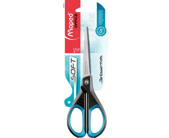 Ножницы Maped ESSENTIALS SOFT 170мм, черный с синим (MP.468210)