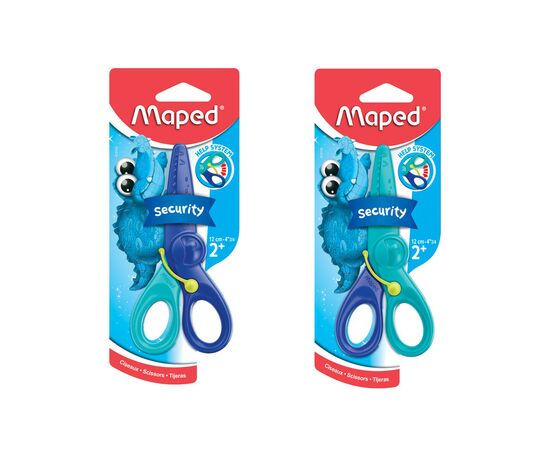 Ножницы Maped KidiPulse, 120мм, блистер, сине-голубой (MP.472110)
