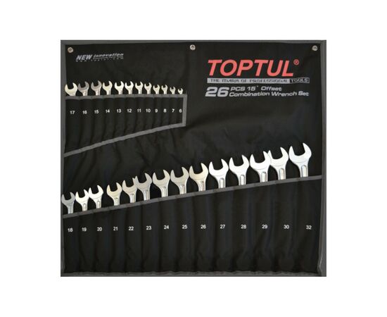 Ключ Toptul ключей комбинированных 26 шт 6-32 мм Hi-Performance (GPAX2601)
