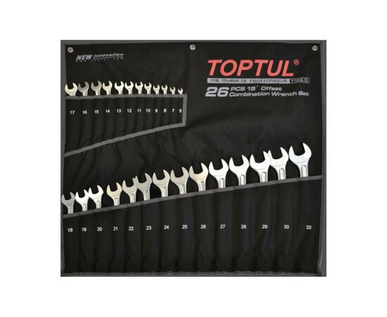 Ключ Toptul ключей комбинированных 26 шт 6-32 мм Super-Torque (GPAW2601)
