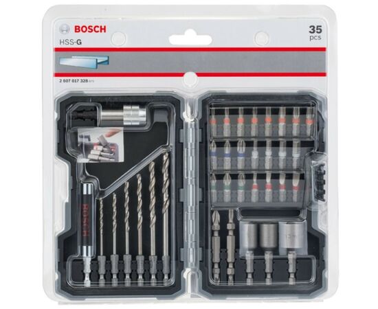 Набір свердл і біт Bosch PRO-Mix Metal, 35 од, з магнітним тримачем (2.607.017.328), зображення 2 Набір свердл і біт Bosch PRO-Mix Metal, 35 од, з магнітним тримачем (2.607.017.328), зображення 2