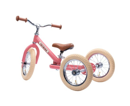 Беговел Trybike трехколесный балансирующий розовый (TBS-2-PNK-VIN+TBS-100-TKV), изображение 2 Беговел Trybike трехколесный балансирующий розовый (TBS-2-PNK-VIN+TBS-100-TKV), изображение 2