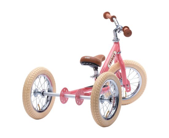 Беговел Trybike трехколесный балансирующий розовый (TBS-2-PNK-VIN+TBS-100-TKV), изображение 3 Беговел Trybike трехколесный балансирующий розовый (TBS-2-PNK-VIN+TBS-100-TKV), изображение 3