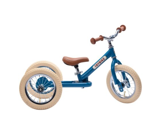 Беговел Trybike трехколесный балансирующий синий (TBS-2-BLU-VIN+TBS-100-TKV)