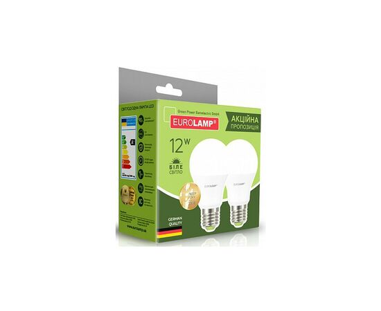 Лампочка Eurolamp LED A60 12W E27 4000K 220V (MLP-LED-A60-12274(E)), изображение 3 Лампочка Eurolamp LED A60 12W E27 4000K 220V (MLP-LED-A60-12274(E)), изображение 3