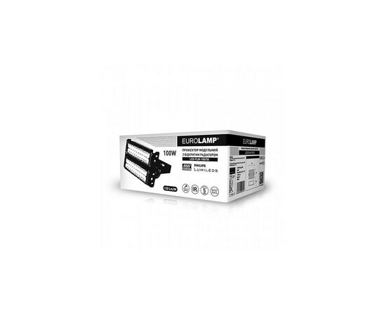 Прожектор Eurolamp LED 100W 5000K (LED-FLM-100/50), изображение 2 Прожектор Eurolamp LED 100W 5000K (LED-FLM-100/50), изображение 2