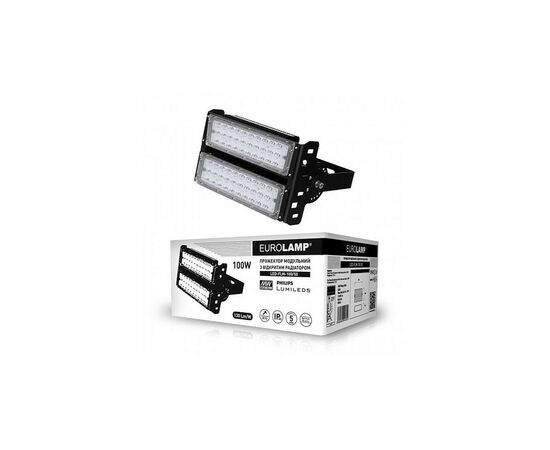 Прожектор Eurolamp LED 100W 5000K (LED-FLM-100/50), изображение 3 Прожектор Eurolamp LED 100W 5000K (LED-FLM-100/50), изображение 3