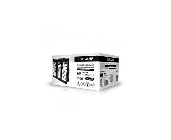 Прожектор Eurolamp LED 150W 5000K (LED-FLP-150/50), изображение 2 Прожектор Eurolamp LED 150W 5000K (LED-FLP-150/50), изображение 2