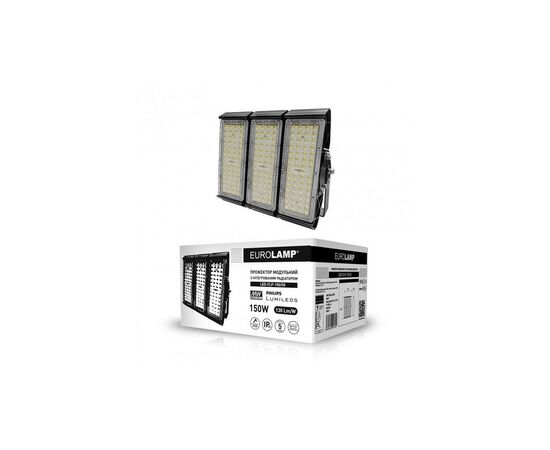 Прожектор Eurolamp LED 150W 5000K (LED-FLP-150/50), изображение 3 Прожектор Eurolamp LED 150W 5000K (LED-FLP-150/50), изображение 3