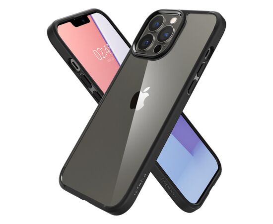 Чехол для моб. телефона Spigen Apple iPhone 13 Pro Max Crystal Hybrid, Matte Black (ACS03243), изображение 6 Чехол для моб. телефона Spigen Apple iPhone 13 Pro Max Crystal Hybrid, Matte Black (ACS03243), изображение 6