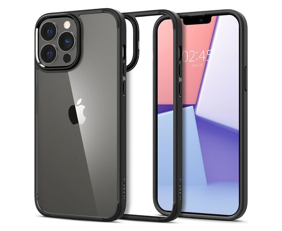 Чехол для моб. телефона Spigen Apple iPhone 13 Pro Max Crystal Hybrid, Matte Black (ACS03243), изображение 7 Чехол для моб. телефона Spigen Apple iPhone 13 Pro Max Crystal Hybrid, Matte Black (ACS03243), изображение 7