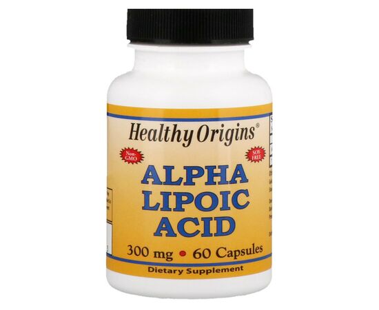Антиоксидант Healthy Origins Альфа-Липоевая Кислота 300мг, 60 капсул (HO35067)