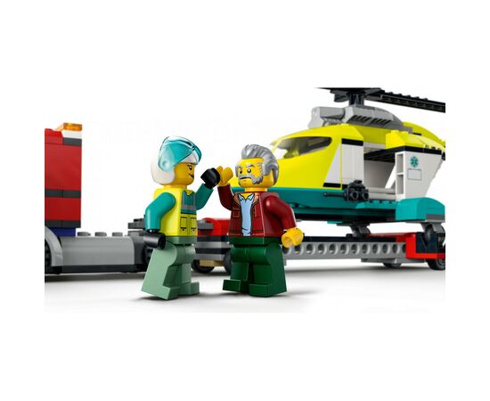 Конструктор LEGO City Перевозка спасательного вертолета 215 деталей (60343), изображение 6 Конструктор LEGO City Перевозка спасательного вертолета 215 деталей (60343), изображение 6