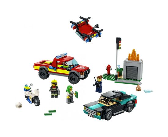 Конструктор LEGO City Пожарная спасательная служба и полицейское преследовани (60319), изображение 2 Конструктор LEGO City Пожарная спасательная служба и полицейское преследовани (60319), изображение 2