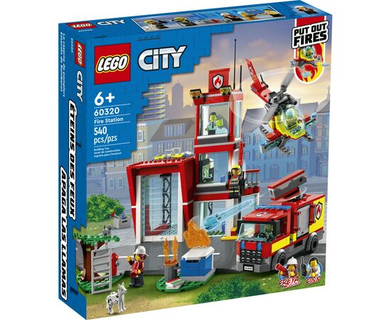 Конструктор LEGO City Пожарное депо 540 деталей (60320), изображение 7