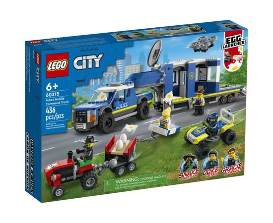 Конструктор LEGO City Поліцейська вантажівка з мобільним центром управління (60315)