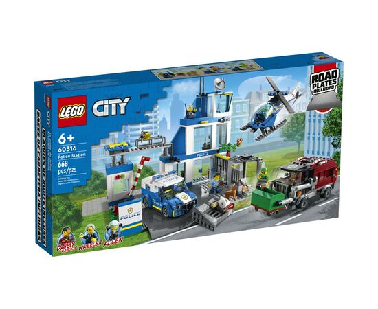 Конструктор LEGO City Полицейский участок 668 деталей (60316)
