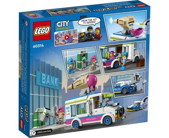 Конструктор LEGO City Полицейское преследование фургона с мороженым (60314), изображение 9 Конструктор LEGO City Полицейское преследование фургона с мороженым (60314), изображение 9