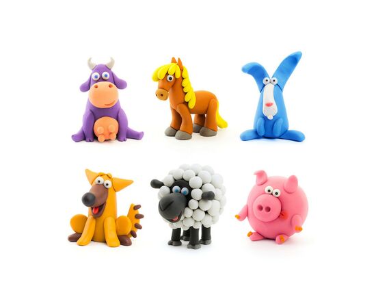 Набір для творчості Lipaka Тварини Меганабір пластиліну самозагуст. (15012-UA01), зображення 6 Набір для творчості Lipaka Тварини Меганабір пластиліну самозагуст. (15012-UA01), зображення 6