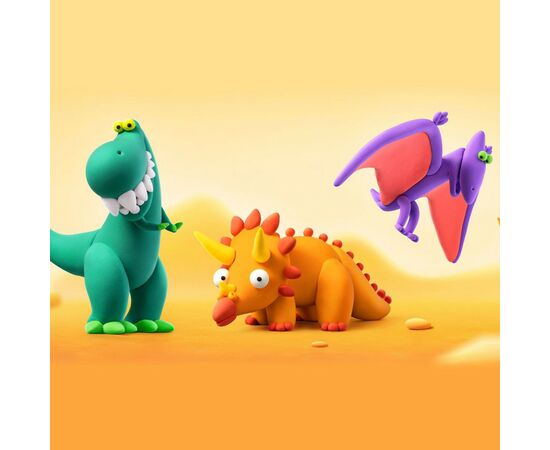 Набір для творчості Lipaka Динозаври Меганабір пластиліну самозагуст. (15016-UA01), зображення 6 Набір для творчості Lipaka Динозаври Меганабір пластиліну самозагуст. (15016-UA01), зображення 6