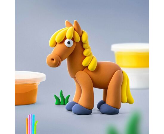 Набір для творчості Lipaka пластилина самозатверд. Конячка (30046-UA01), зображення 4 Набір для творчості Lipaka пластилина самозатверд. Конячка (30046-UA01), зображення 4