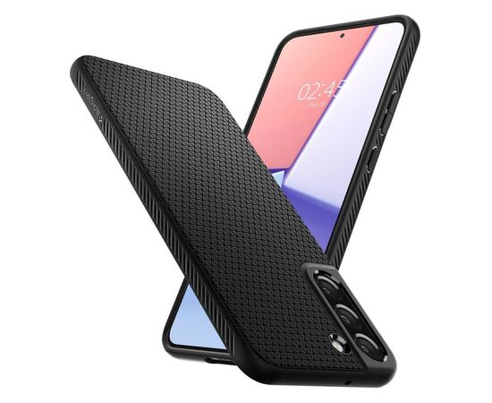 Чехол для моб. телефона Spigen Samsung Galaxy S22+ Liquid Air, Matte Black (ACS03953), изображение 2