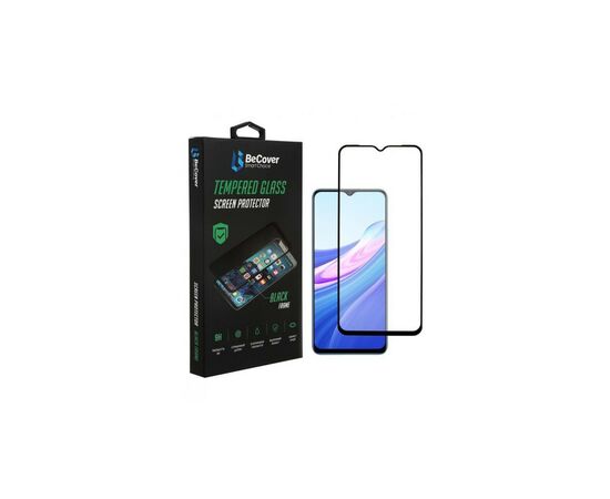 Стекло защитное BeCover Vivo Y33s / Y21 Black (707248)