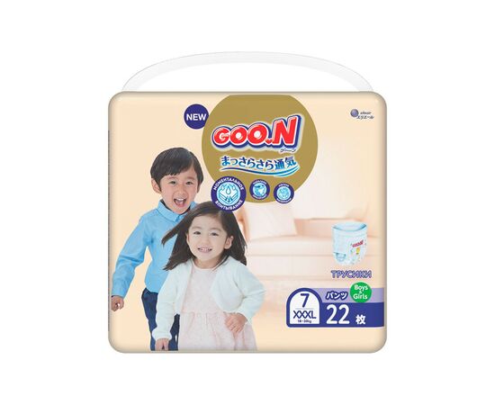 Подгузник GOO.N Premium Soft 18-30 кг размер 7 3ХL унисекс 22 шт (863231)