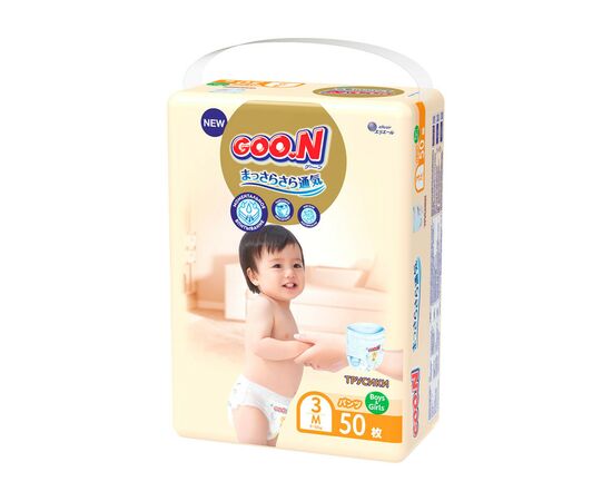 Подгузник GOO.N Premium Soft 7-12 кг размер М унисекс 50 шт (863227), изображение 2 Подгузник GOO.N Premium Soft 7-12 кг размер М унисекс 50 шт (863227), изображение 2