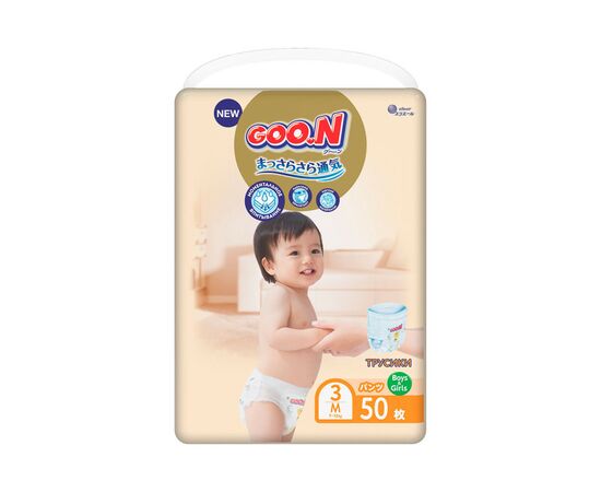 Подгузник GOO.N Premium Soft 7-12 кг размер М унисекс 50 шт (863227)