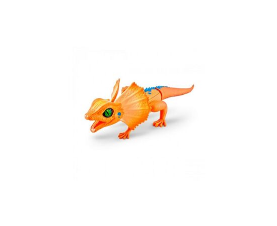 Интерактивная игрушка Pets & Robo Alive Оранжевая плащеносная ящерица (7149-2)