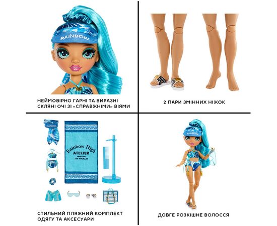 Кукла Rainbow High серии Pacific Coast-Капри (578390), изображение 4 Кукла Rainbow High серии Pacific Coast-Капри (578390), изображение 4