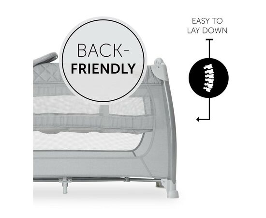 Детский манеж Hauck Play N Relax Quilted Grey (60011-5), изображение 6 Детский манеж Hauck Play N Relax Quilted Grey (60011-5), изображение 6