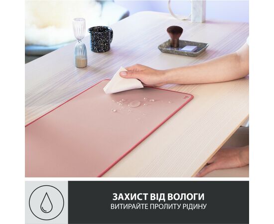Коврик для мышки Logitech Desk Mat Studio Series Darker Rose (956-000053), изображение 3 Коврик для мышки Logitech Desk Mat Studio Series Darker Rose (956-000053), изображение 3
