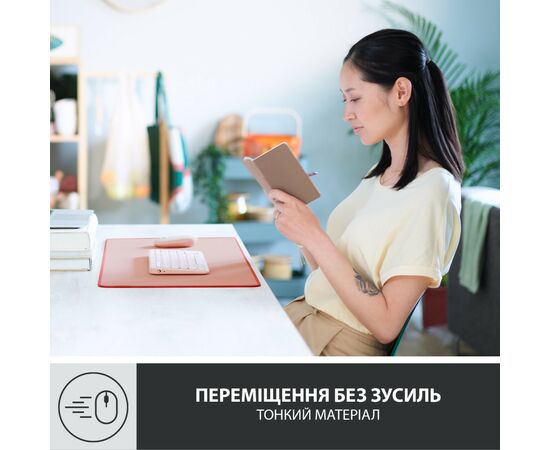 Коврик для мышки Logitech Desk Mat Studio Series Darker Rose (956-000053), изображение 5 Коврик для мышки Logitech Desk Mat Studio Series Darker Rose (956-000053), изображение 5