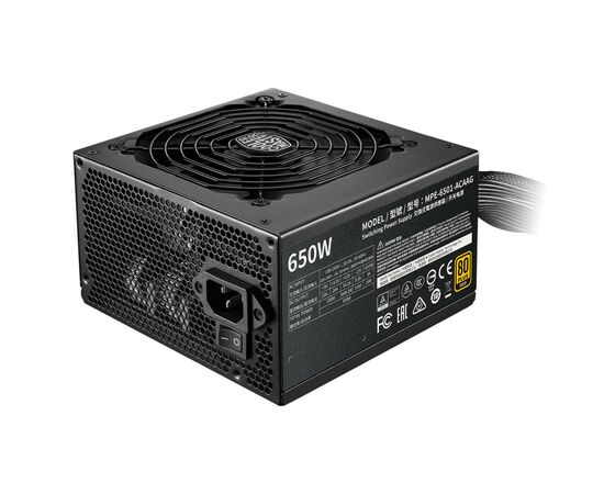 Блок питания CoolerMaster 650W MWE Gold V2 (MPE-6501-ACAAG-EU), изображение 2 Блок питания CoolerMaster 650W MWE Gold V2 (MPE-6501-ACAAG-EU), изображение 2
