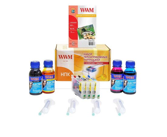 Комплект перезаправних картриджів WWM Epson C63/85/CX3500/6500 (RC.T046)