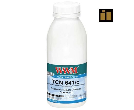 Тонер Canon MF641/643/645, LBP-621/623, Canon 054, 35г Cyan, chip WWM (TC-Canon-054C-35-WWM)