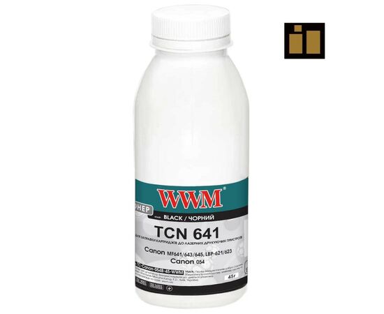 Тонер Canon MF641/643/645, LBP-621/623, Canon 054, 45г Black, chip WWM (TC-Canon-054B-45-WWM)