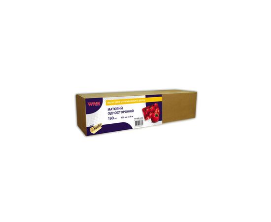 Бумага WWM 420мм х 30м, matte, 190г/м кв, втулка 50мм (M190R.4.30)