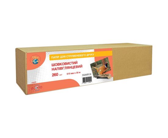 Бумага WWM 610мм Silky Semi Gloss 260г, рулон 30м (SS260R.30)