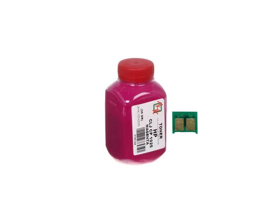 Тонер HP CLJ CP1025 35г Magenta +chip AHK (1500126)