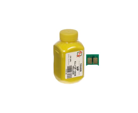 Тонер HP CLJ CP1025 35г Yellow +chip AHK (1500128)