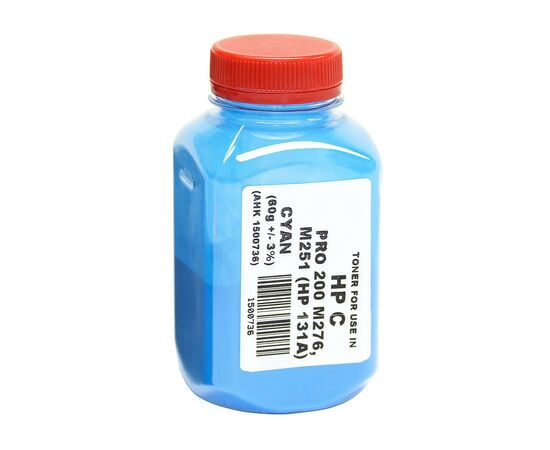 Тонер HP CLJ Pro 200/M251/M276n, 60г Cyan AHK (1500736)
