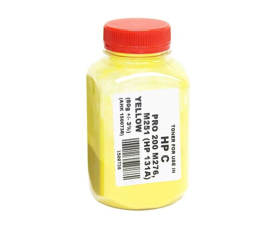 Тонер HP CLJ Pro 200/M251/M276n, 60г Yellow AHK (1500738)