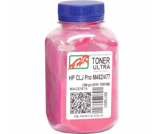 Тонер HP CLJ Pro M452/477, 100г Magenta ULTRA COLOR AHK (1505168)